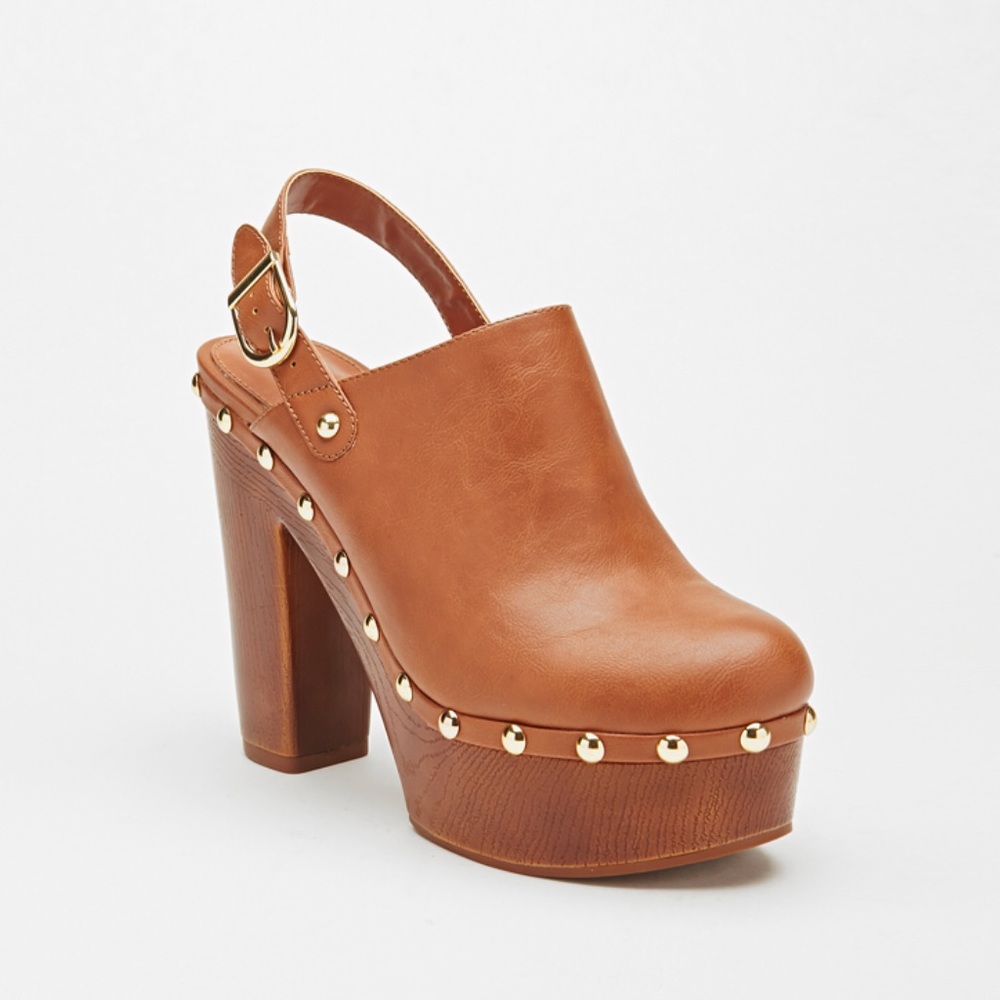 Forever 21 Studded Clogs